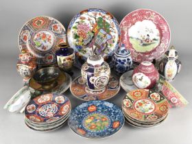 A Collection of Various 20th Century Oriental Items to Comprise Japanese Decorative Plates,