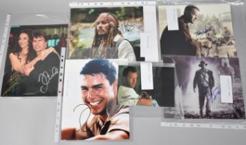 Collection of Various Signed Photographs Relating to Actors to Include Harrison Ford, Bruce