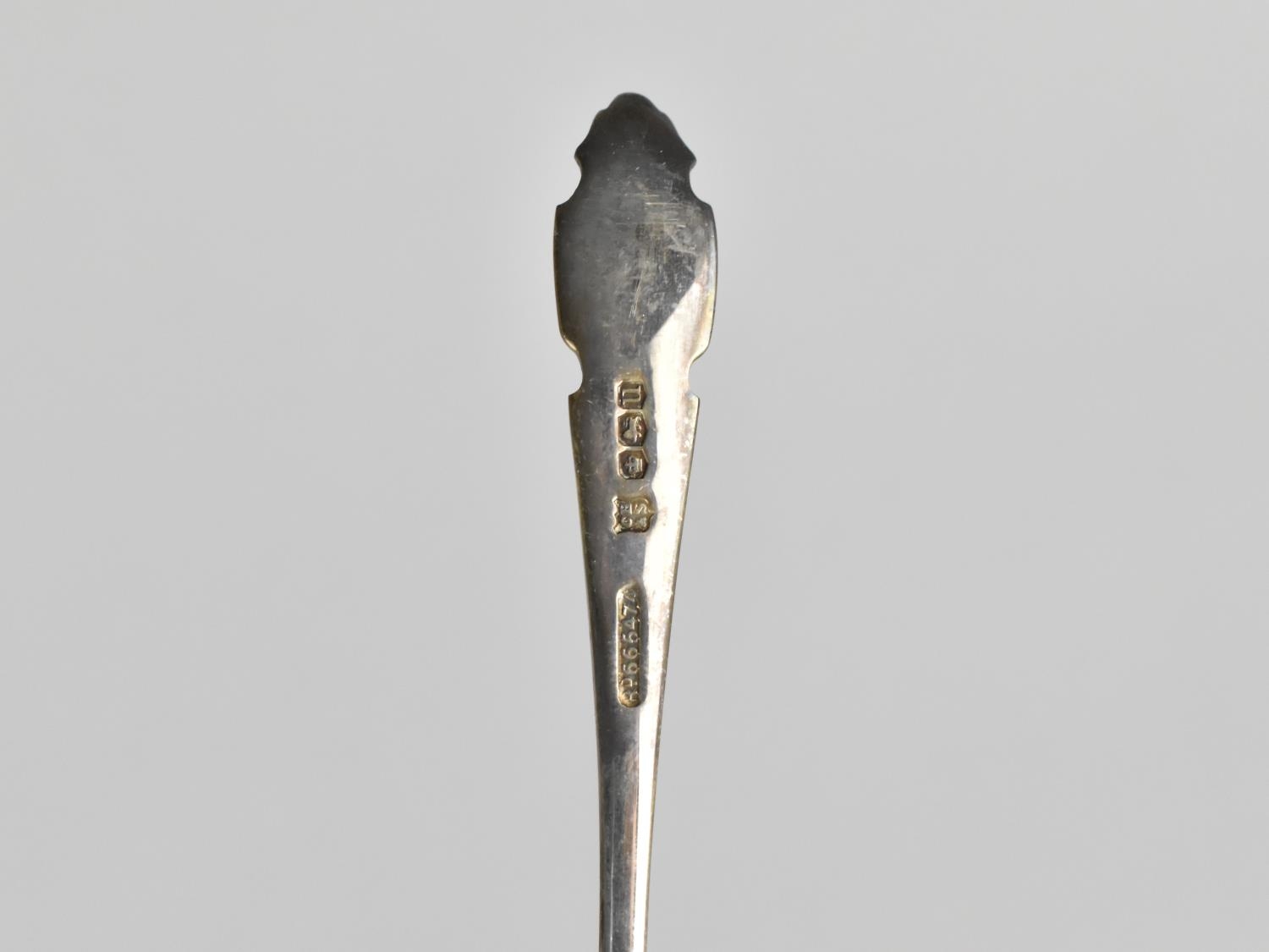 A Cased Set of Six Silver Teaspoons and a Pair of Sugar Tongs, Sheffield Hallmark - Image 3 of 3