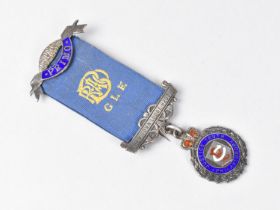 A Silver and Enamelled Jewel for The Buffaloes, Newtown Lodge, 8203, Inscribed for Brother Raymond O
