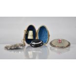 A Collection of 19th Century and Later Brooches to include Jet Mounted Banded Agate Oval Example,
