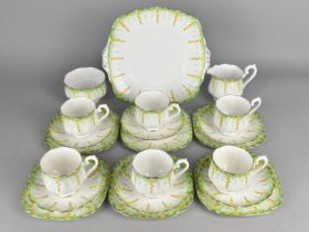 A Royal Albert "April Showers" Hand Painted Tea Set to Comprise Six Cups, Six Saucers, Six Side