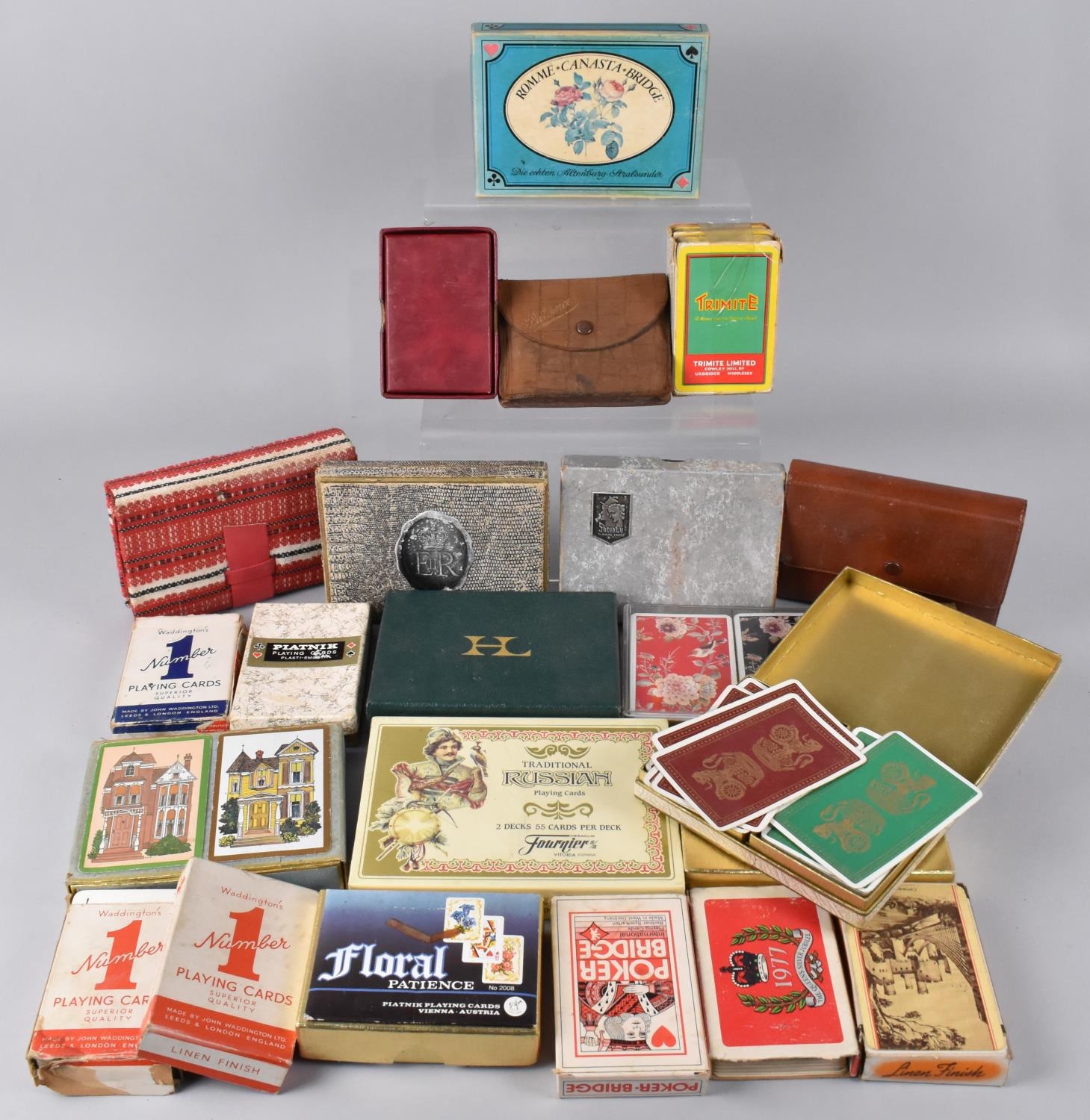 A Collection of Various Vintage Playing Cards and Card Sets Etc