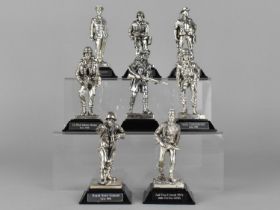 A Collection of Eight Royal Hampshire Pewter Military Figures