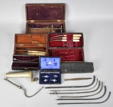 A Collection of Various Vintage Medical Cases and Tools