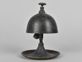 A Late 19th/Early 20th Century Countertop Reception Bell, Working Order, 12cms High