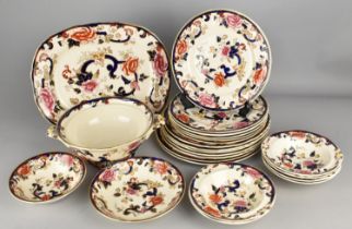 A Collection of Mason's Mandalay Dinnerwares to Comprise Thirteen Small and Large Plates, Eight