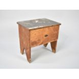 A Vintage Wooden Shoe Shine Box by Hussif, 33cms Wide