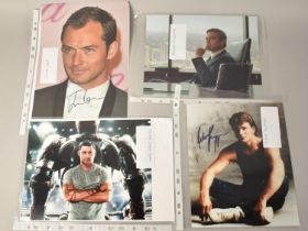 Collection of Various Signed Photographs Relating to Actors to Comprise Hugh Jackman, George