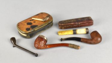 A Collection of Miniature Pipes and Cheroot Holders, Late 19th/Early 20th Century also a 19th