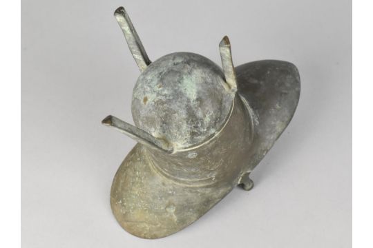 A Chinese Bronze Wine Vessel of Archaic Form, 17cm High - Image 3 of 3