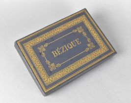 A Boxed De La Rue "Service" Bezique Card Set with Scorers