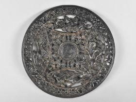 A Pierced Cast Coalbrookdale Circular Plaque 20cm Diameter