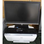 An Asus Computer Together with a HP Printer