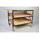 A Mid 20th Century Trolley/Table with Two Under Shelves, 122cms Wide