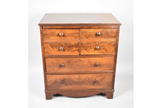 A Reproduction Mahogany Music Cabinet in the Form of a Chest of Four Short and Two Long Drawers, - Image 1 of 5