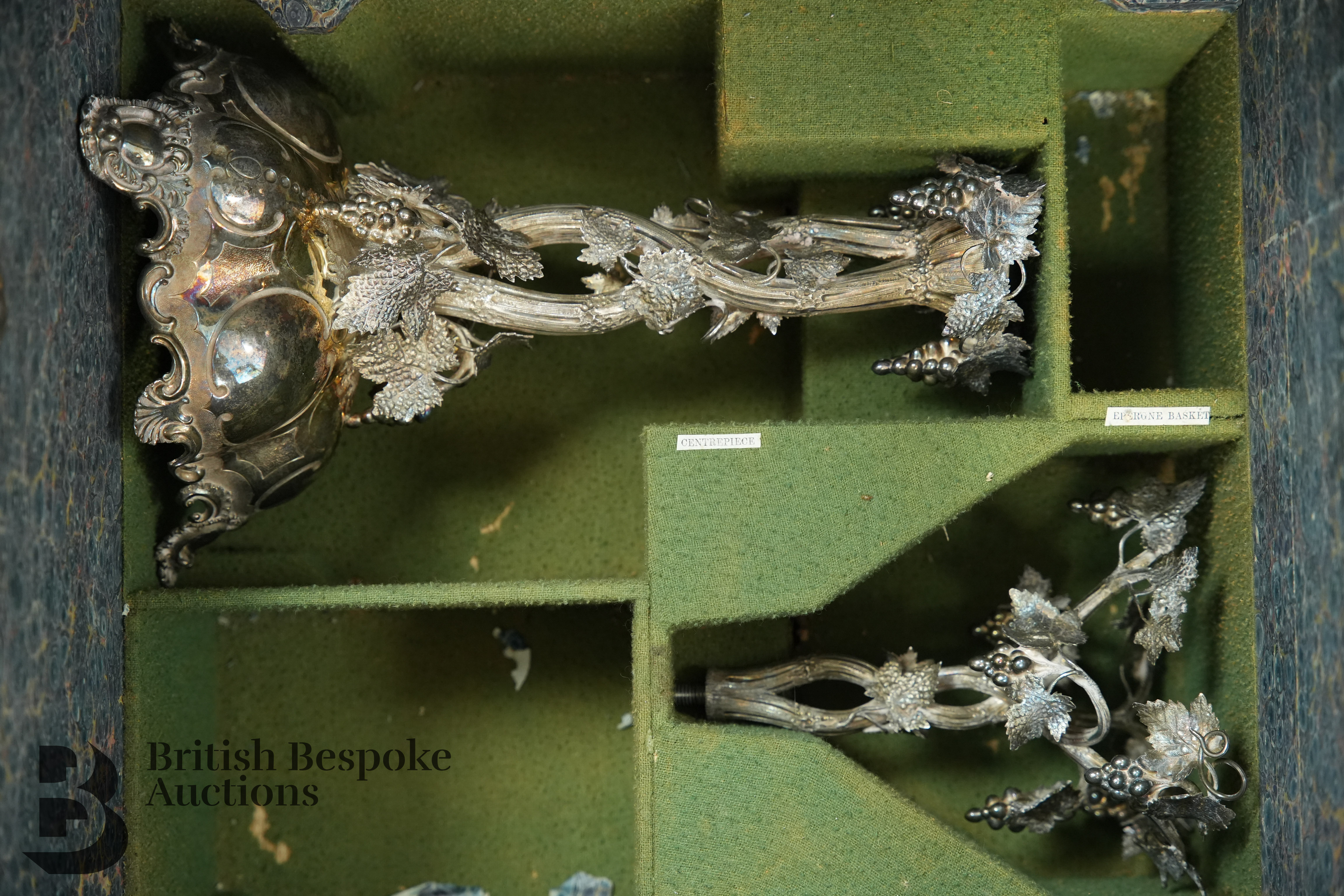 Victorian Silver Candelabra Epergne Centerpiece - Image 8 of 16