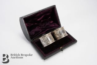 Boxed Set of Silver Napkin Rings