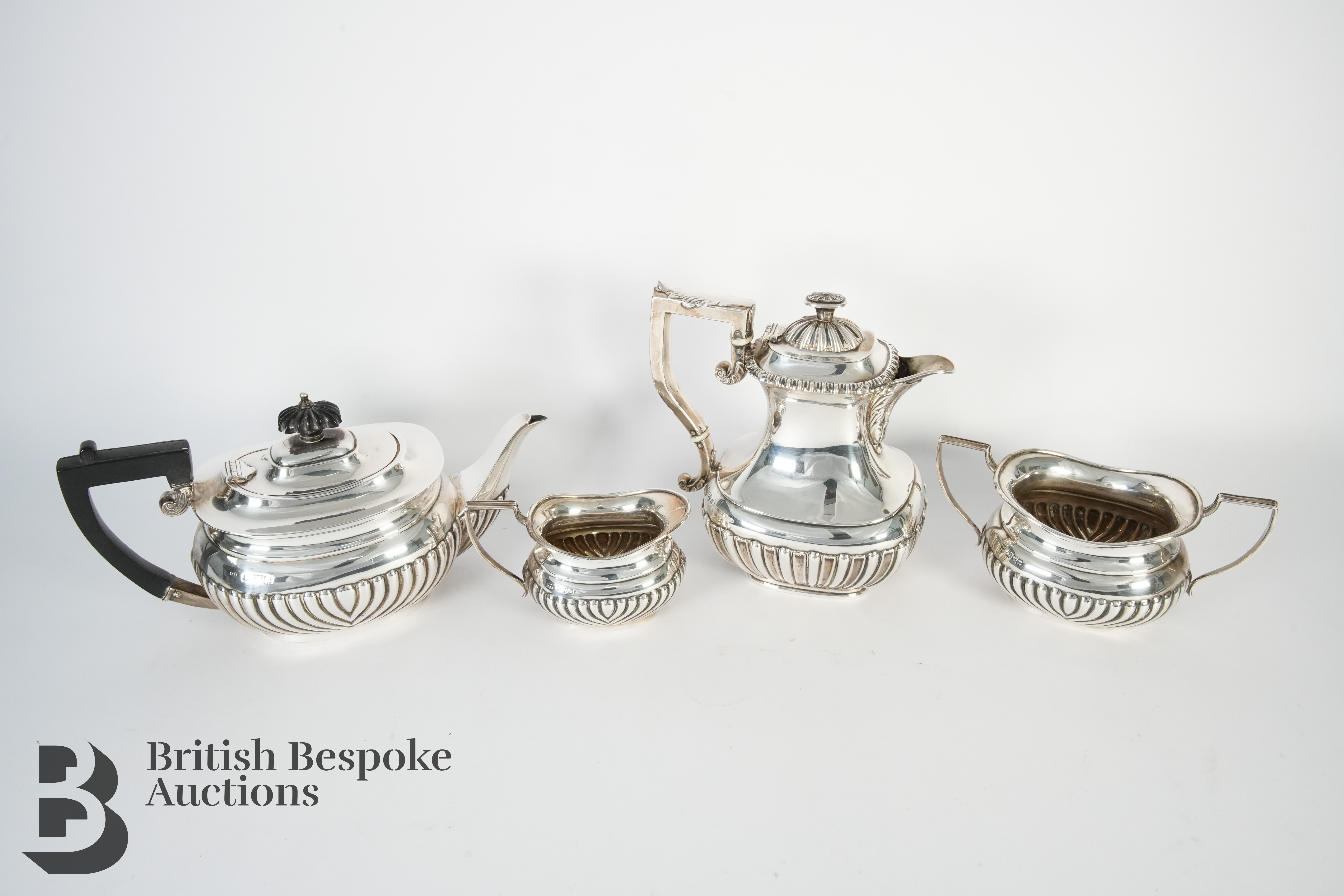 Victorian Silver Tea Set - Image 4 of 5