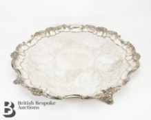 Substantial Victorian Silver Salver