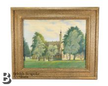 Cheltenham College Chapel Arthur Bell (1897-1995) Oil on Canvas