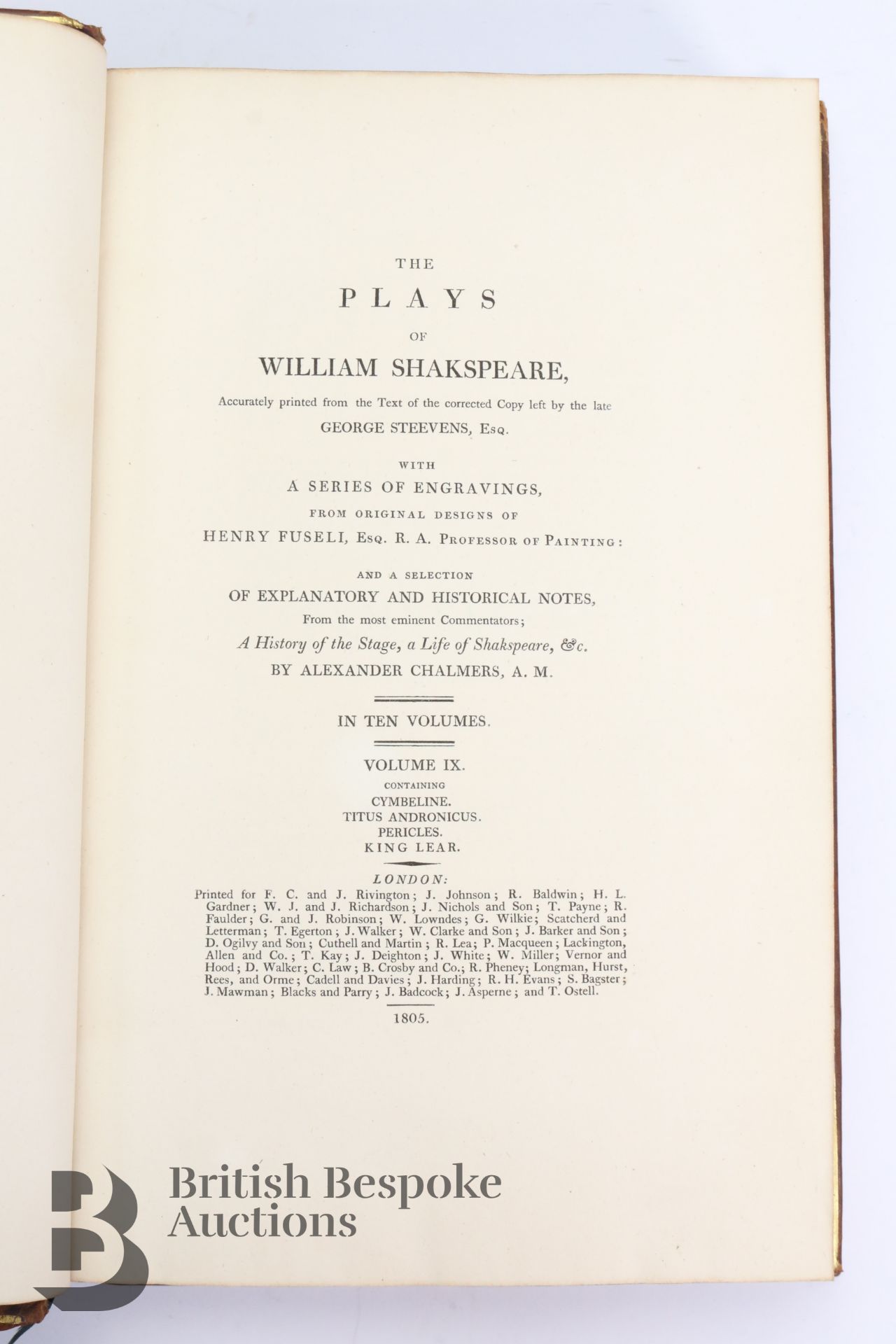 Seven Volumes of Shakespeare and British Drama Fine Bindings - Image 40 of 52