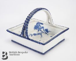 Blue and White Basket