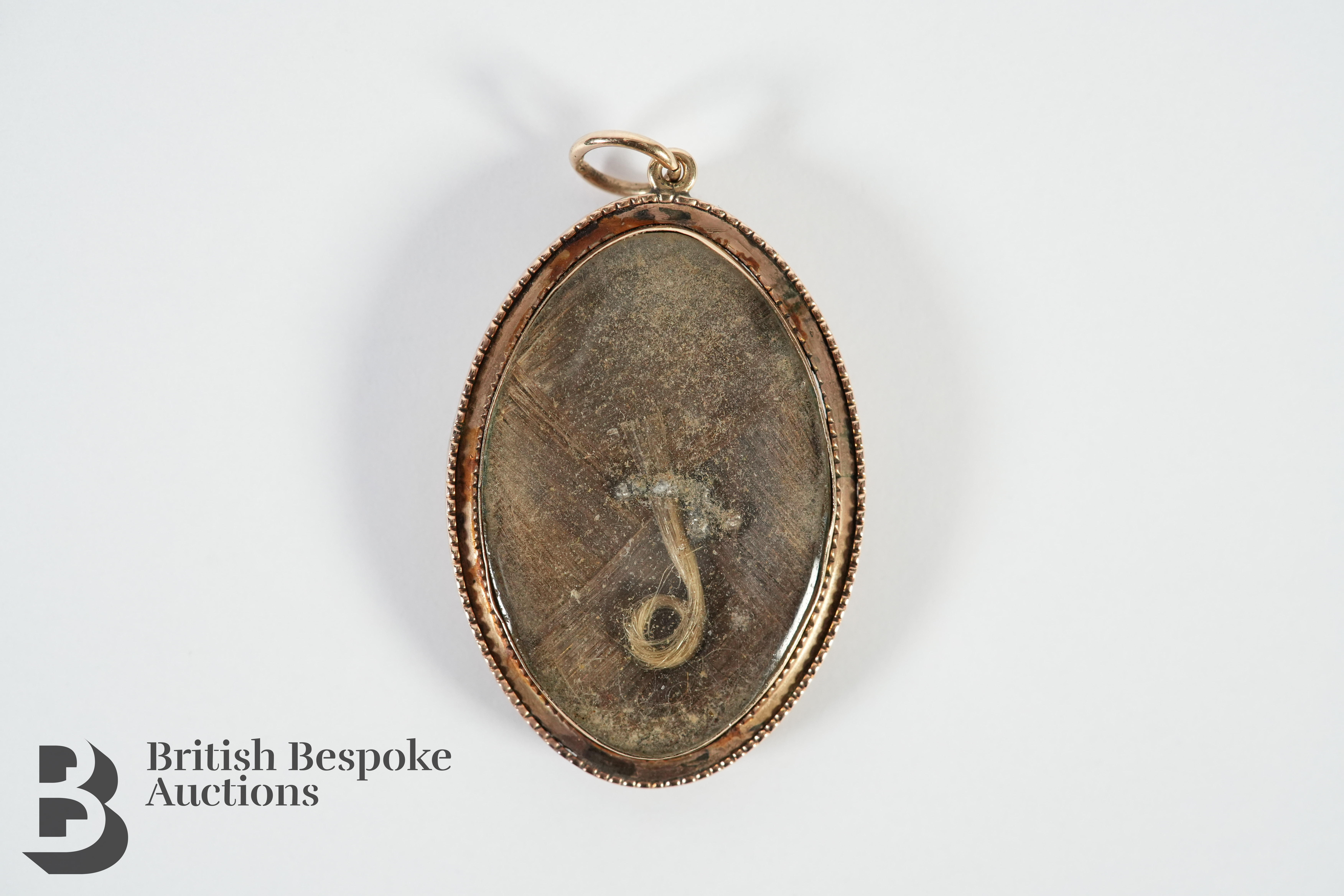 14ct Gold Georgian Mourning Pendant - Image 2 of 2