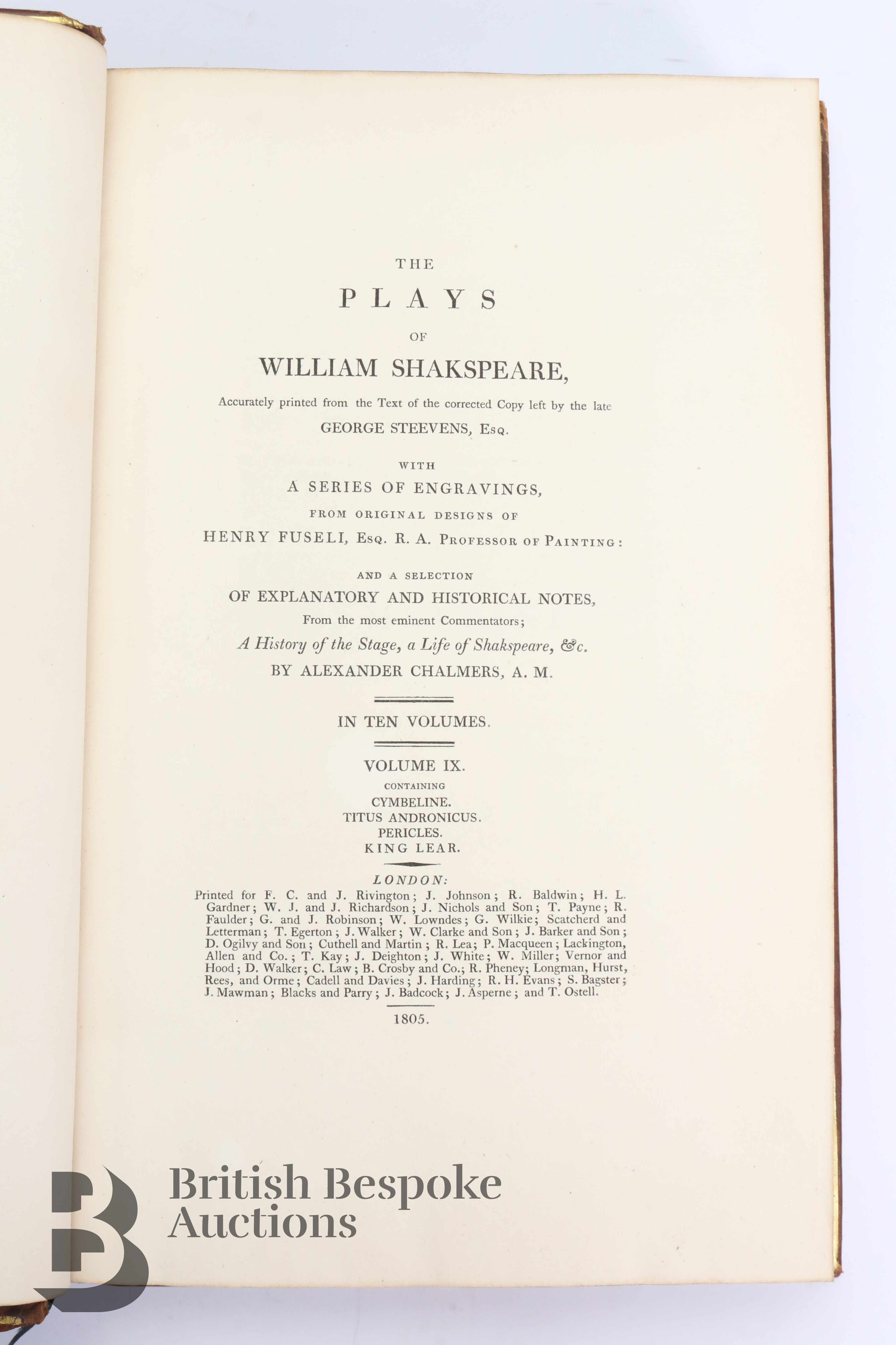 Seven Volumes of Shakespeare and British Drama Fine Bindings - Image 14 of 52