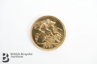 Elizabeth II 1982 Gold Half Sovereign
