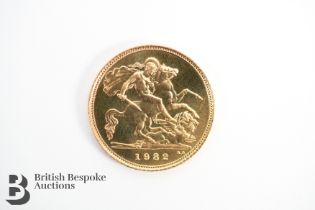 Elizabeth II 1982 Gold Half Sovereign