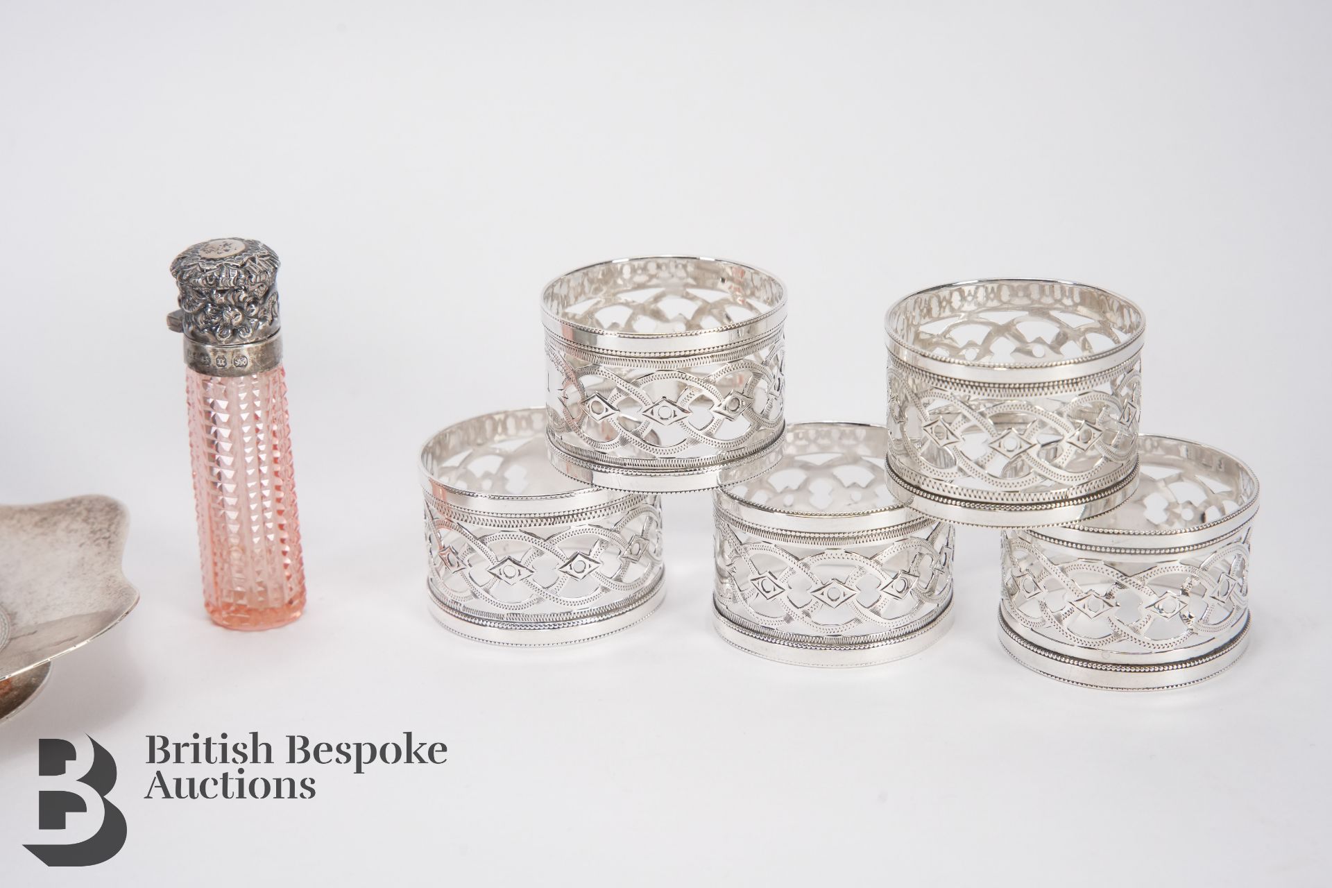 Five Silver Napkin Rings - Image 3 of 4