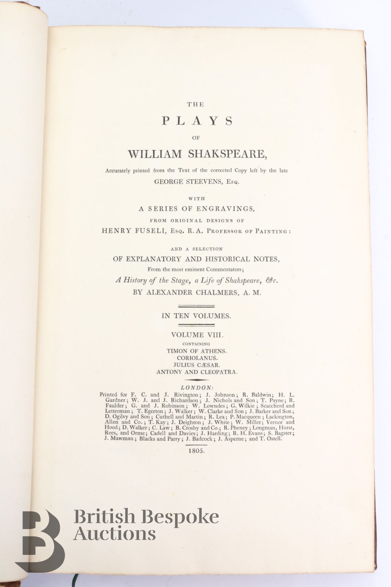 Seven Volumes of Shakespeare and British Drama Fine Bindings - Image 45 of 52