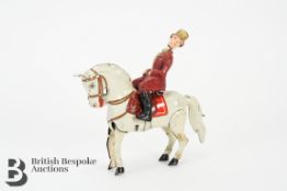German Tin Plate Horse and Rider