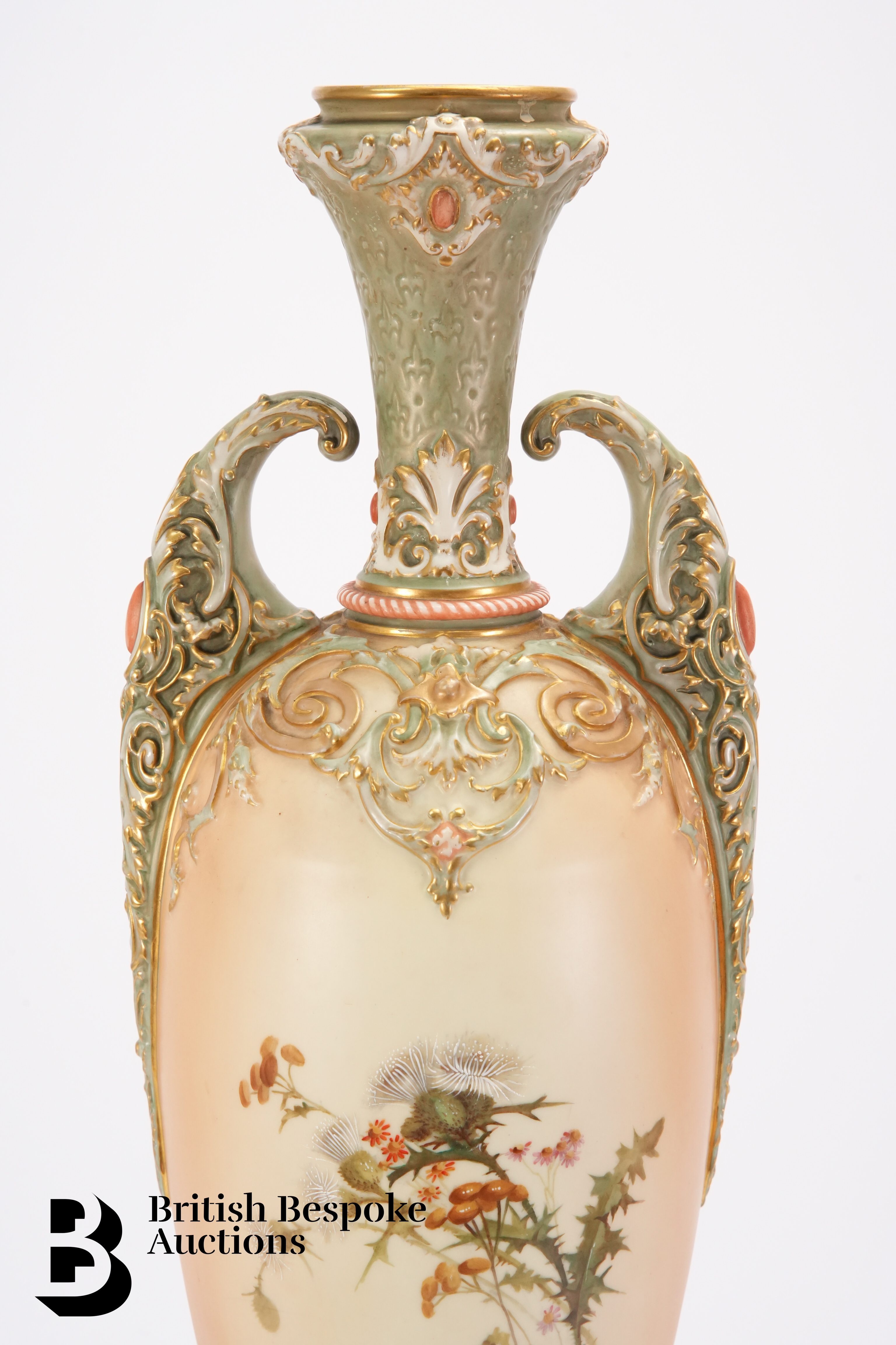 Substantial Royal Worcester Blush Ware Vase - Image 5 of 11
