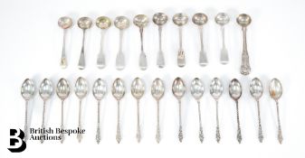 Collection of Silver Mustard Spoons