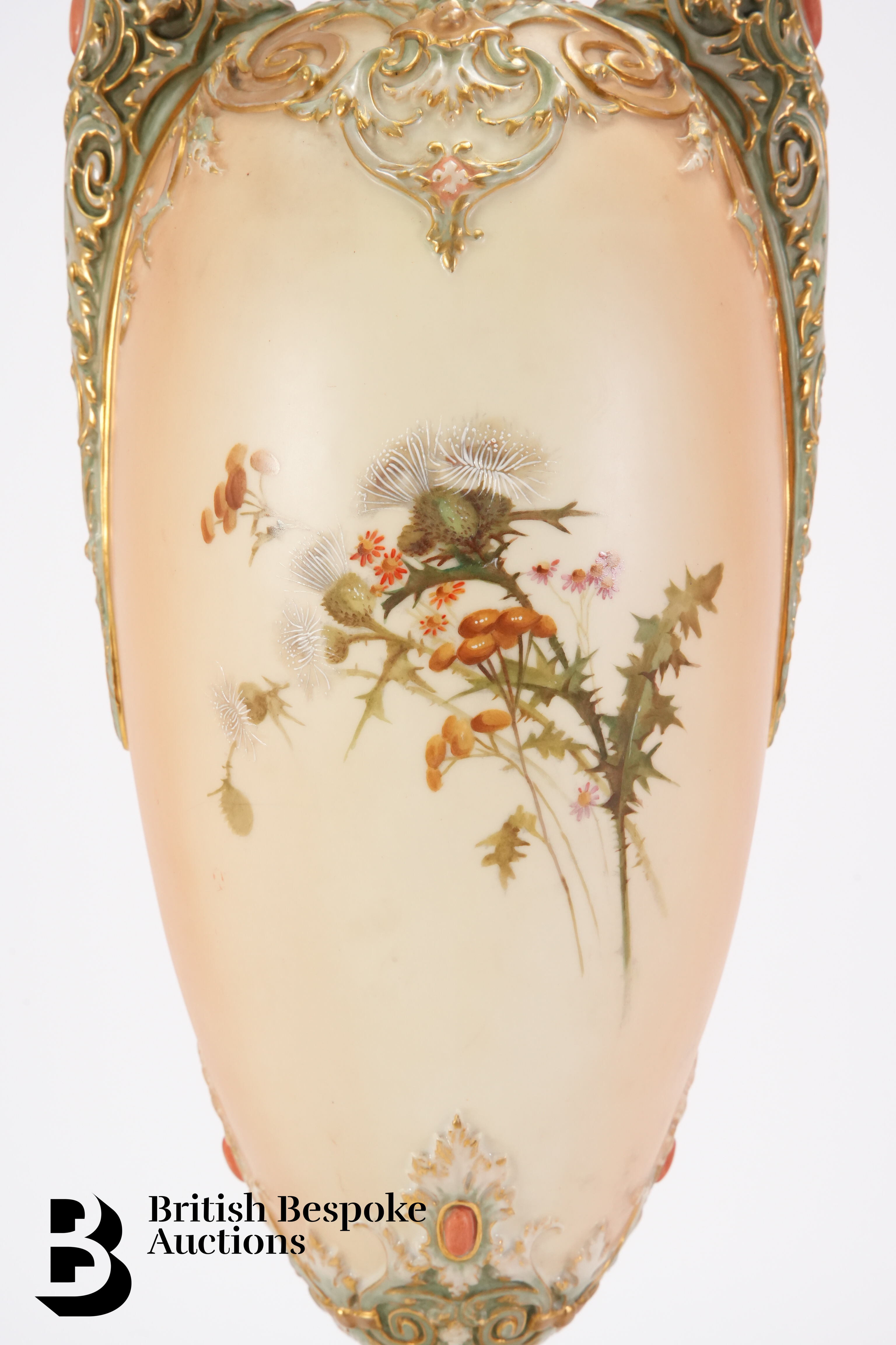 Substantial Royal Worcester Blush Ware Vase - Image 6 of 11