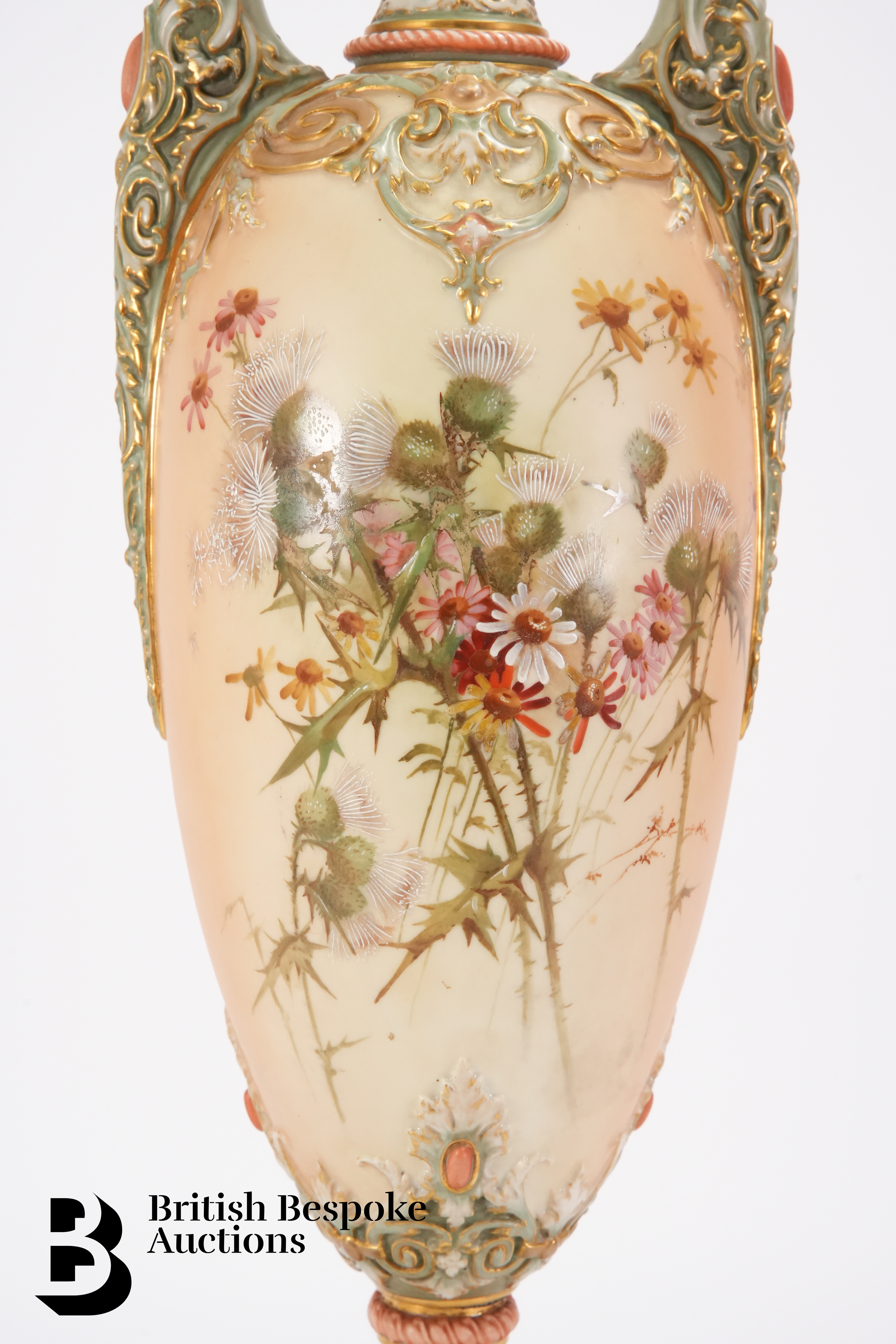 Substantial Royal Worcester Blush Ware Vase - Image 9 of 11