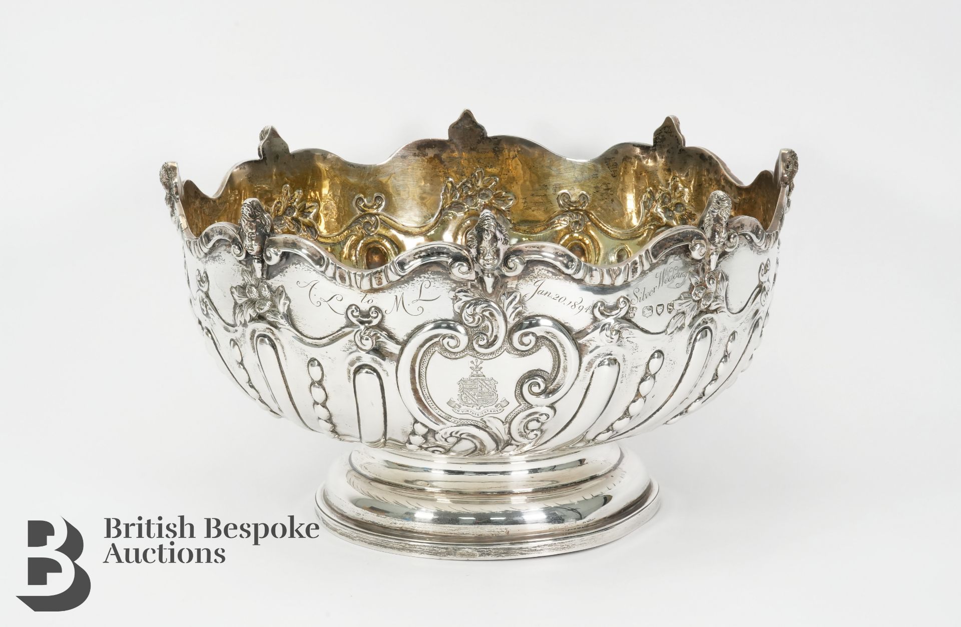 Silver Monteith Punch Bowl - Image 2 of 7