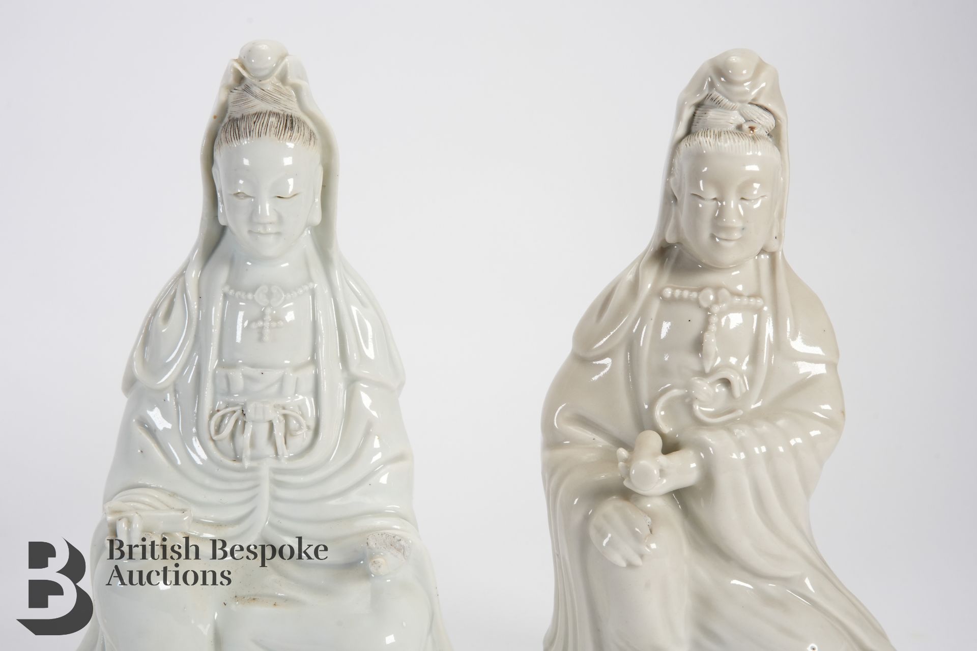 Four Chinese Blanc de Chine Figurines - Image 3 of 5