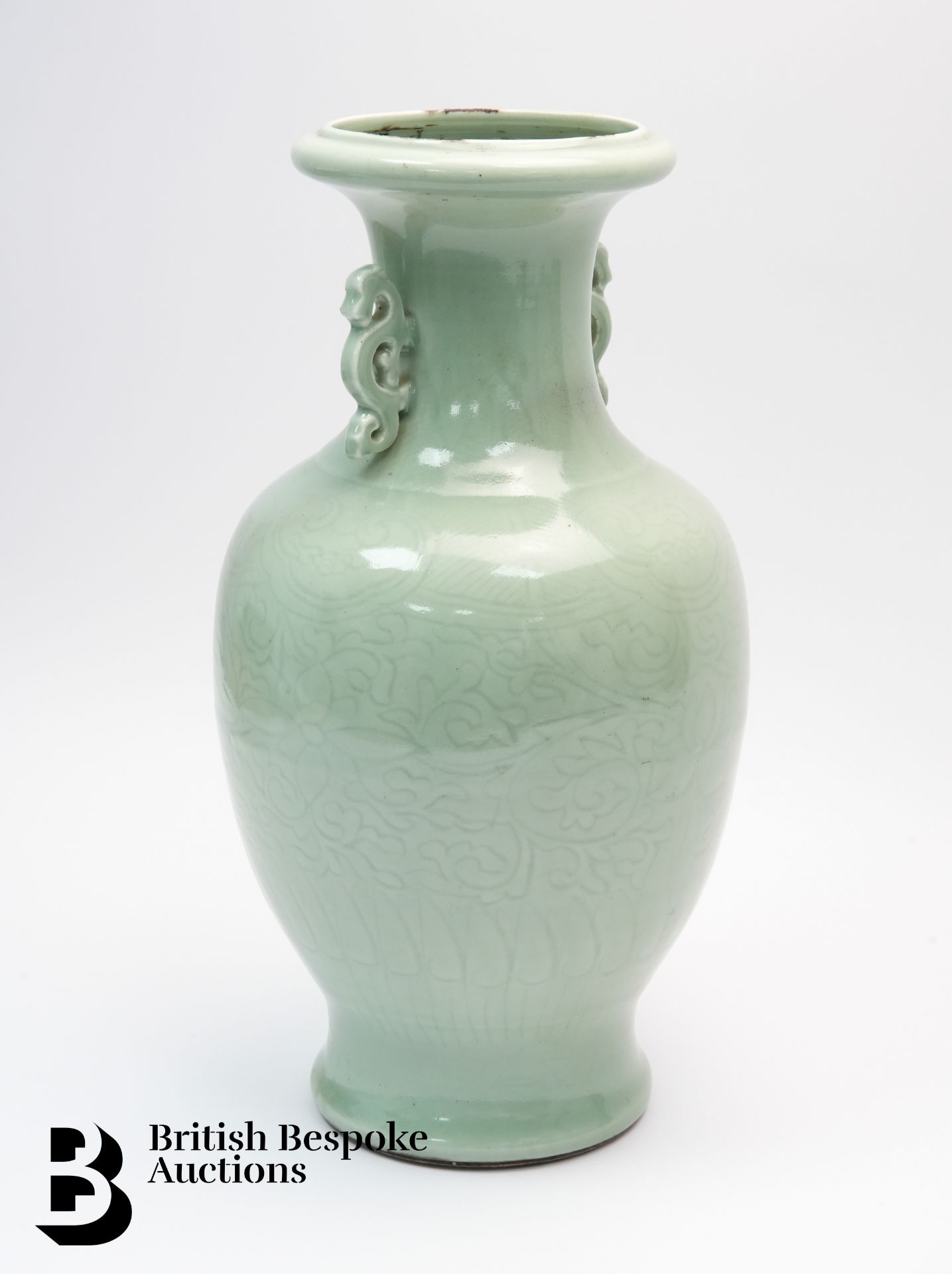 Chinese Celadon Green Vase - Bild 2 aus 7