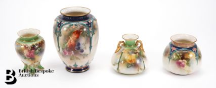 Hadley's Faience Worcester Vases