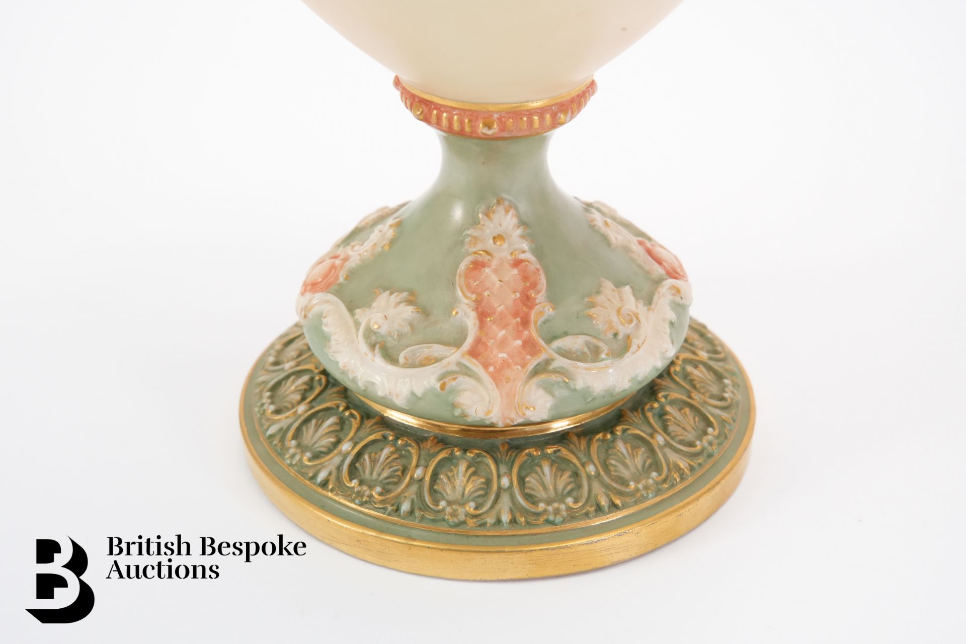 Royal Worcester Blush Ware Vase - Bild 6 aus 10
