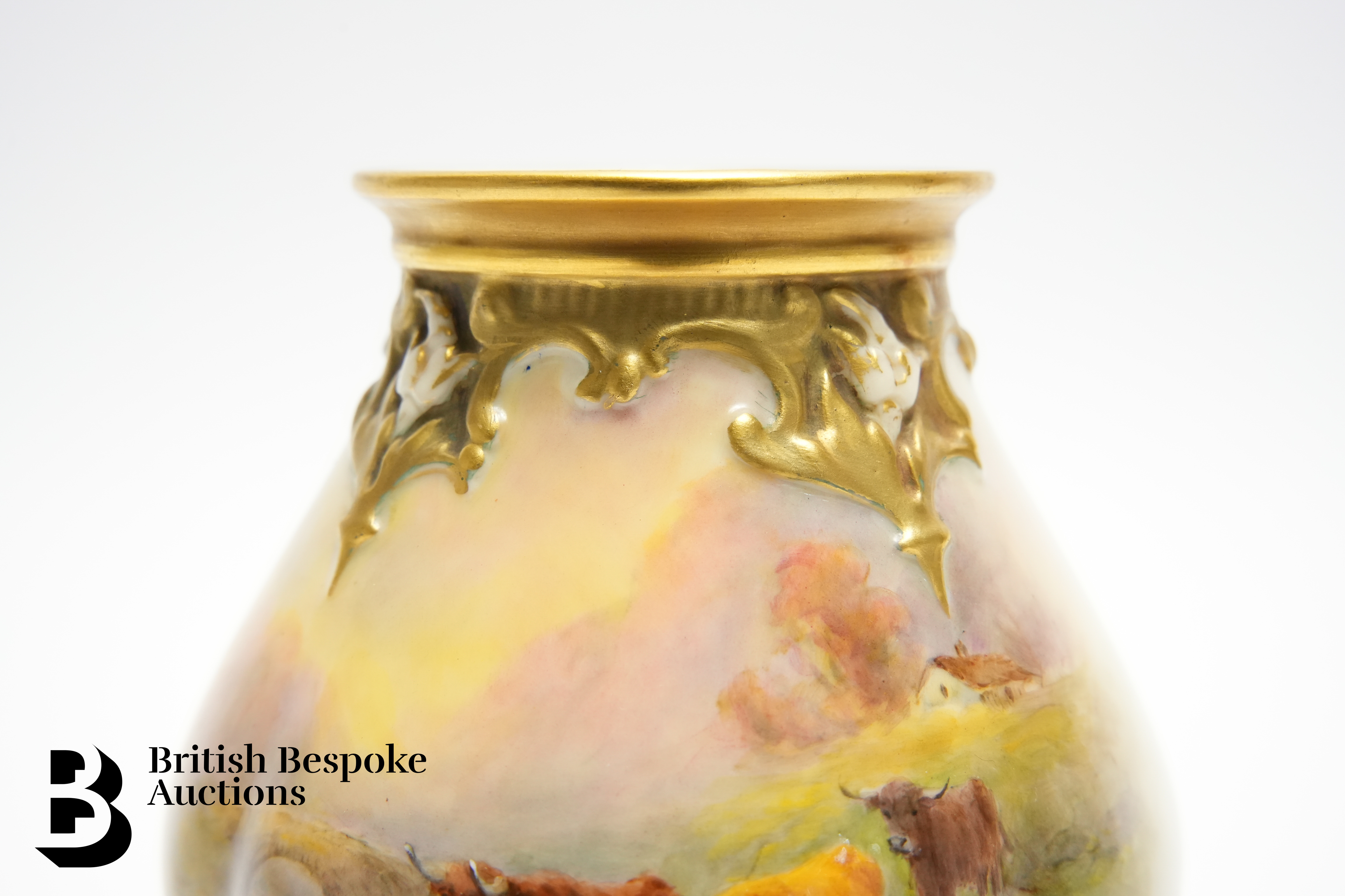 Royal Worcester Bulbous Vase - Image 5 of 6