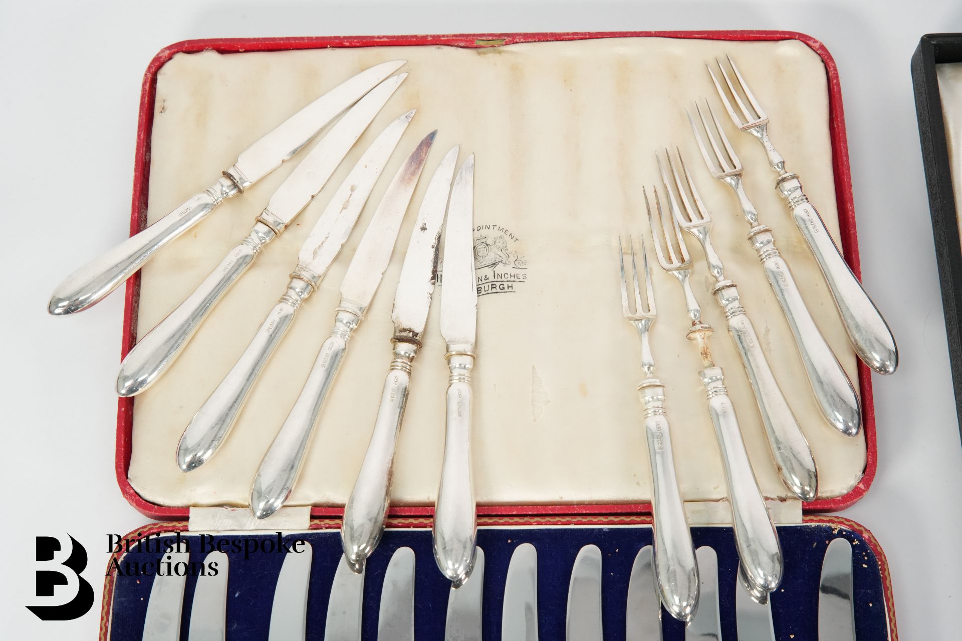 Silver Handled Fruit Knives and Forks - Bild 3 aus 4
