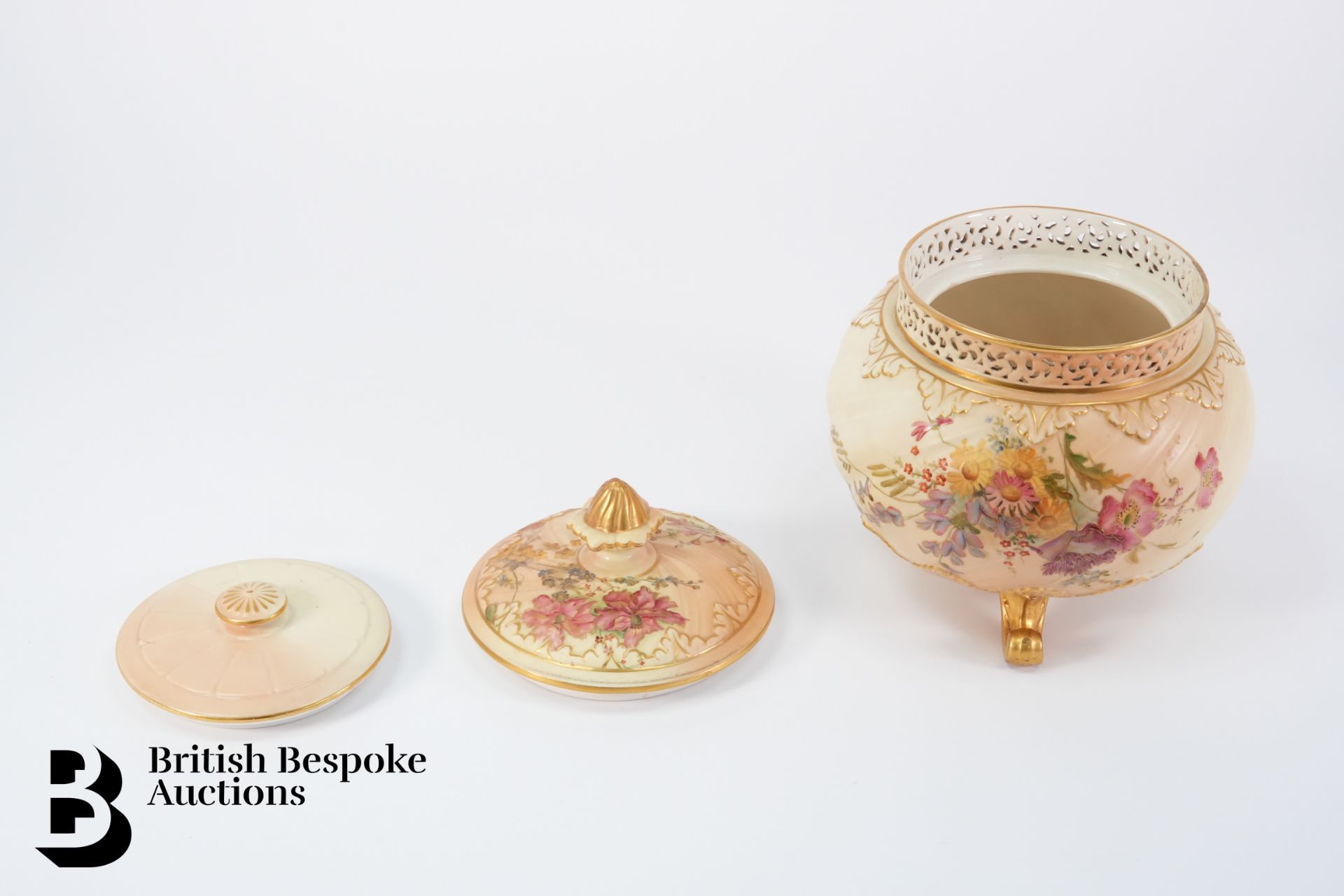 Royal Worcester Potpourri and Cover - Image 6 of 7