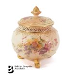 Royal Worcester Potpourri and Cover