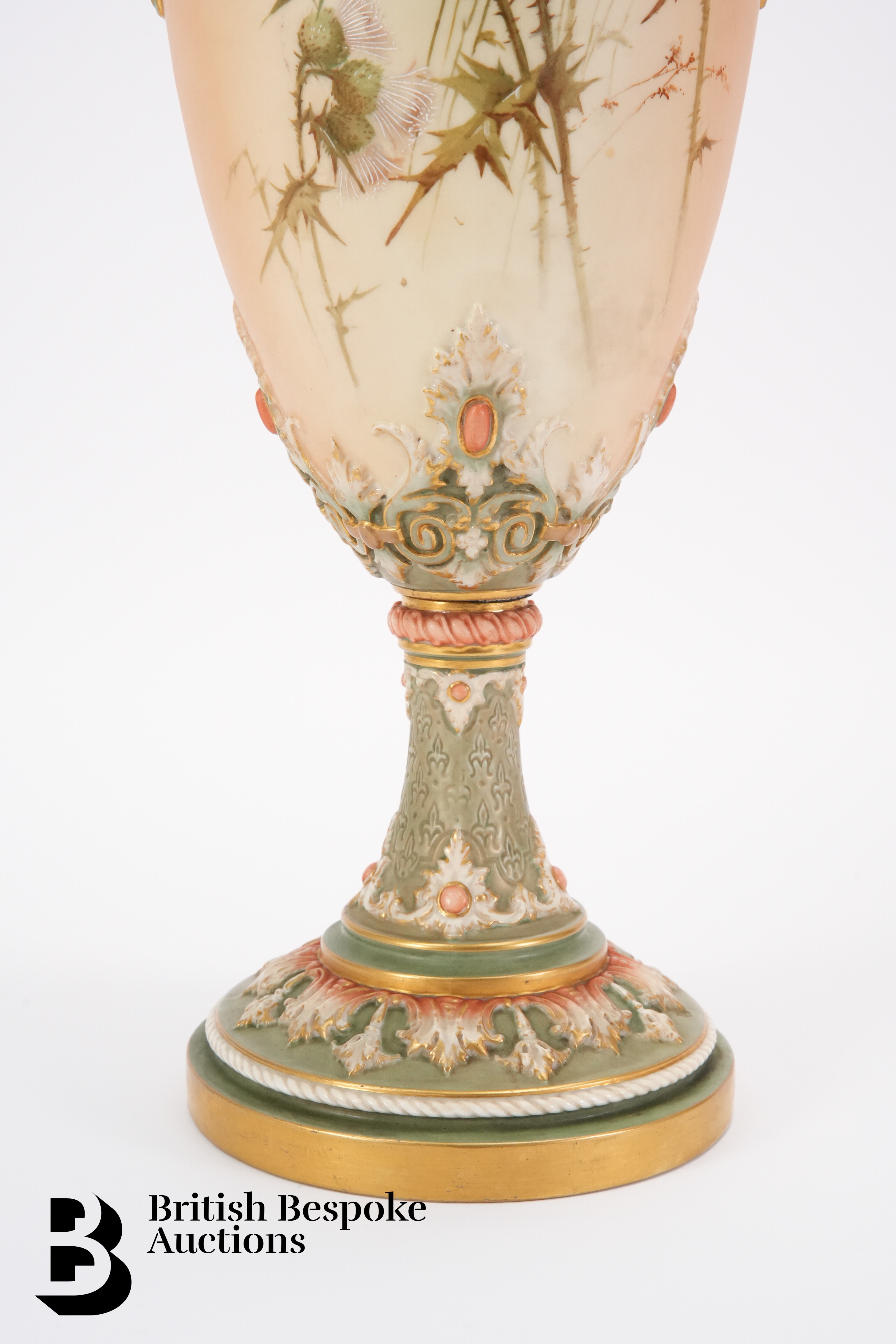 Substantial Royal Worcester Blush Ware Vase - Image 10 of 11