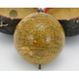 1818 Miniature 2" Pocket Globe - Newton's New Terrestrial Globe