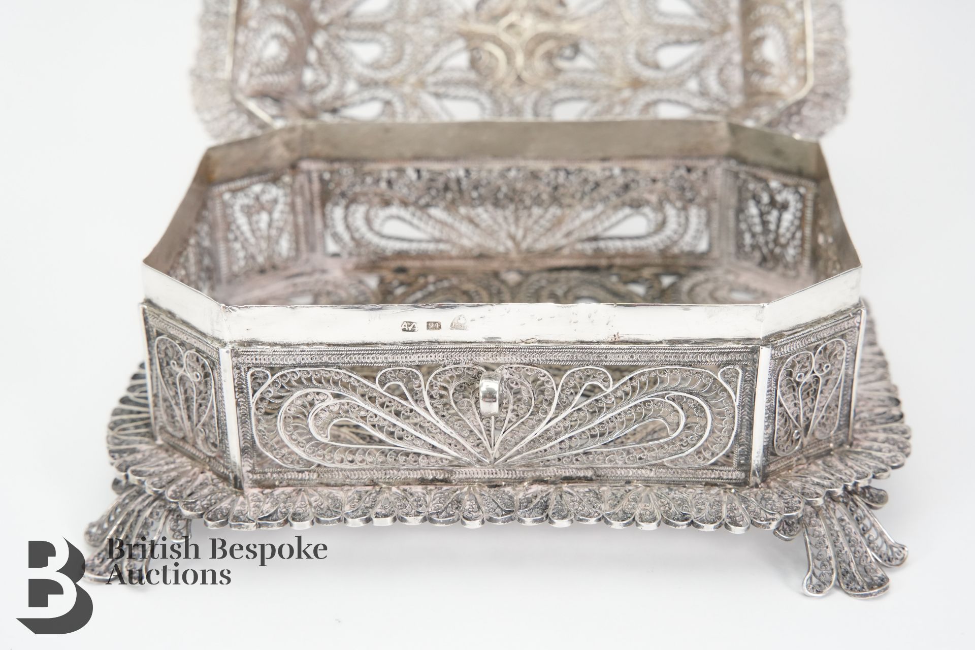 Russian Silver Filigree Box - Image 5 of 5